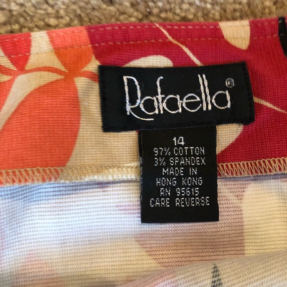 Rafaella skirt fall leaf print size 14 - Picture 3 of 4